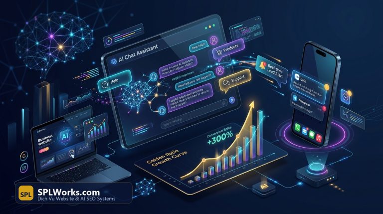 Tích hợp AI Chatbot cho website 2026: thu thập khách hàng tiềm năng 24/7